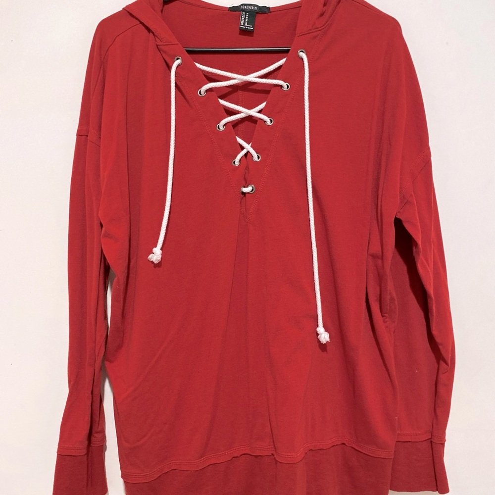 Lace Up Hoodie